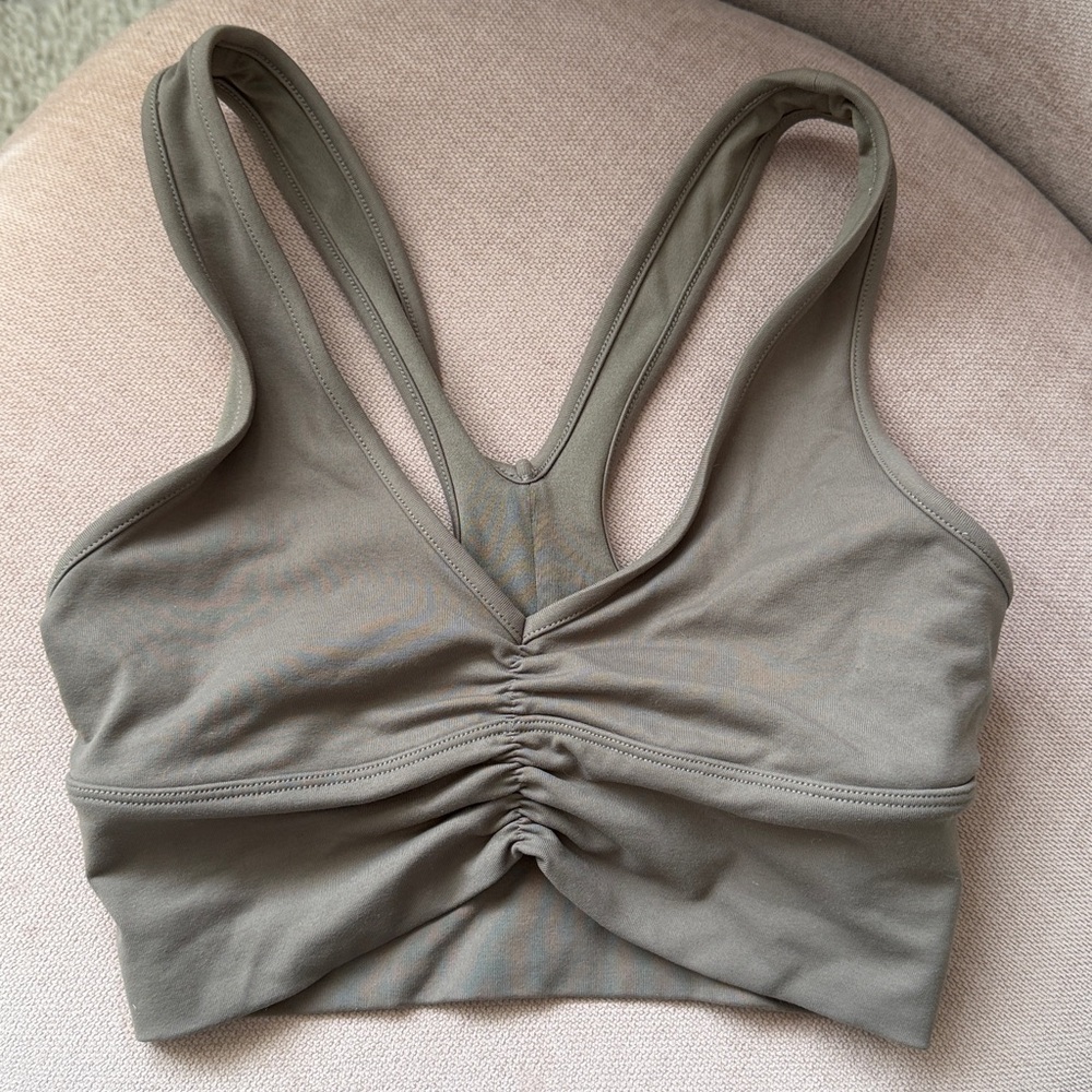 ALO Yoga Wild Thing Light Blue Sports Bra